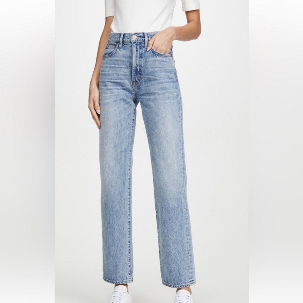 SLVRLAKE Light Blue Straight Leg Jeans